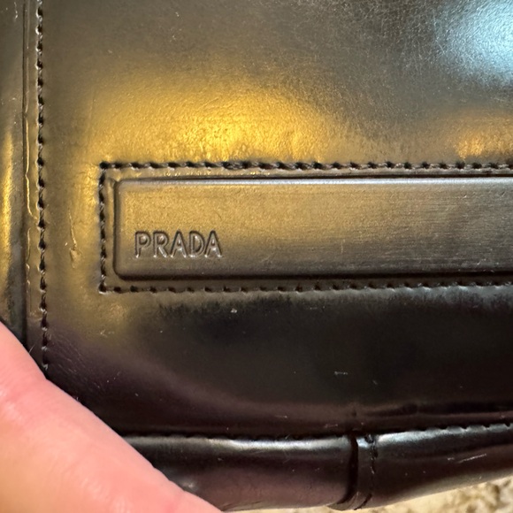 Prada Black Leather Tote Bag - Picture 5 of 12